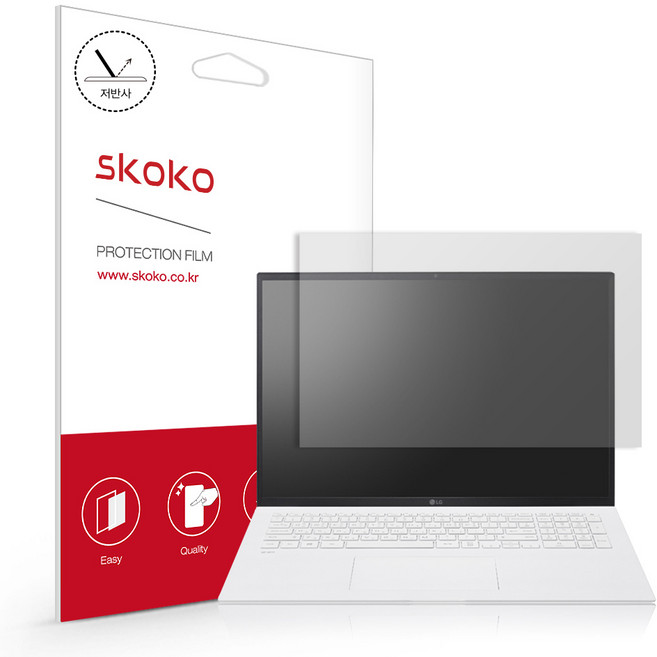 스코코 LG그램 17인치 2021 17Z90P 17ZD90P 항균 저반사 액정보호필름, 1개
