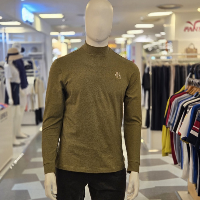 루이까스텔 가을 남성 골프 기모스트라이프 반터틀 티셔츠 7METS908-1 루이777