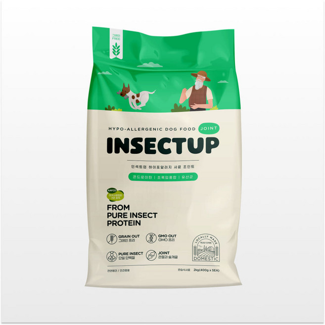 핏펫 인섹트업 하이포알러지 사료 조인트 2kg, 곤충, 1개