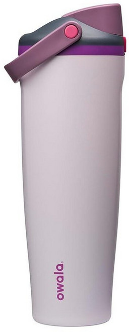 Owala FreeSip Sway 단열 스테인리스 스틸 물병 양방향 빨대 및 버킷 손잡이 여행 학교 스포츠용 887.2ml(30온스) BPA 프리 누출 방지 데, 드리미 필드