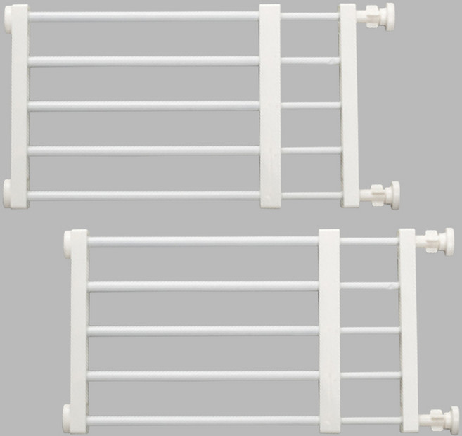 에이치케이셀 길이조절 강아지 여닫이 안전문, 화이트, 2개