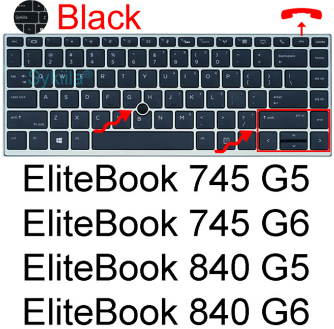 호환 실리콘 보호대 스킨 케이스 키보드 커버 HP EliteBook 840 G10 845 G9 X360 1040 G8 640 G7 745 G6 645 G5 G4 G3 G2 폴리오, [10] Color, 1개