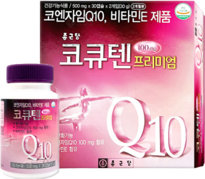 종근당 코큐텐 프리미엄, 1개, 60정