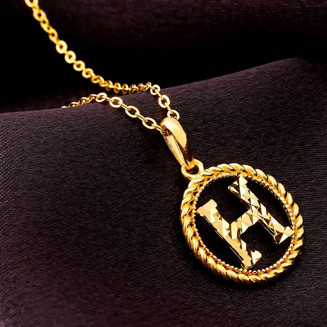 준주얼리 24K 순금 99.9% 에이치 컷팅 로프 목걸이