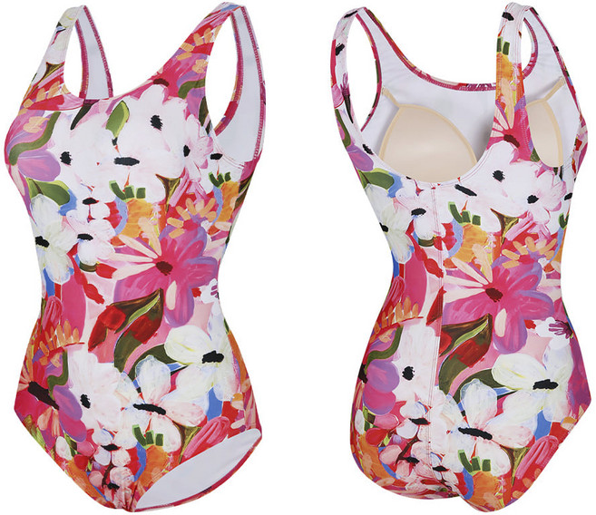 티막 26년도 여성 피트니스 U백 실내수영복 MKF0110-PK