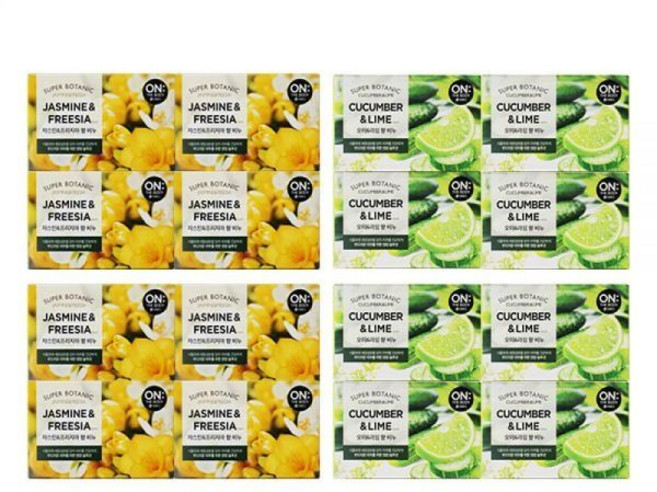 온더바디 수퍼보타닉 비누 80g (자스민 8개 + 오이 8개)