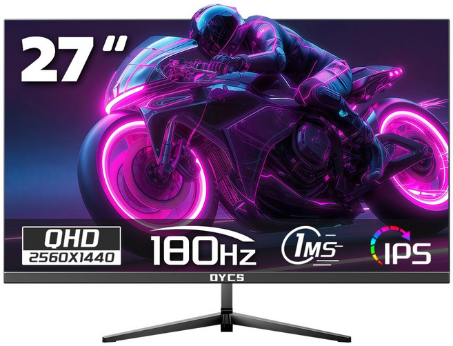 27인치 QHD 120Hz 180Hz UHD 160Hz 평면 게임용 사무용 PC 모니터 3840*2160 IPS 패널, 2K 180Hz, 70cm
