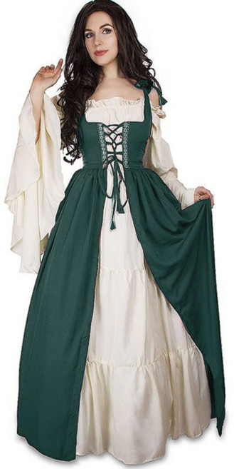 중세 레트로 빈티지 드레스 여성 파티복 공주풍 성인 중세시대 의상 무대 공연 개화기 복고풍