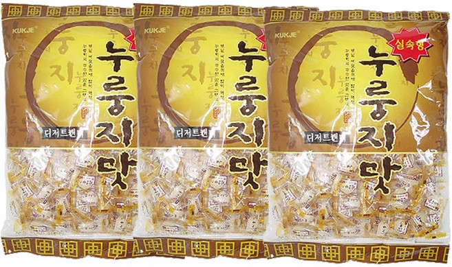 참맛있는 구수한 누룽지맛 전통맛 디저트 캔디 식당 부모님 단체 모임 행사사탕, 900g, 3개
