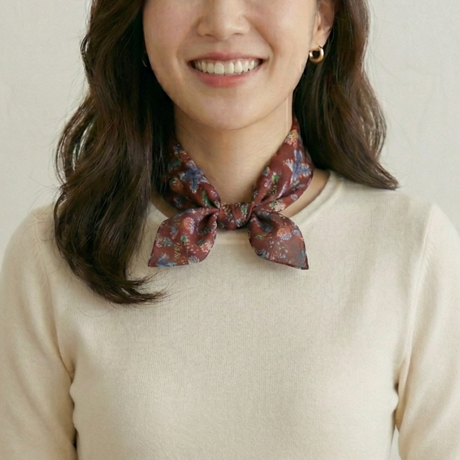 닥스 50대 엄마 린넨 스카프 선물