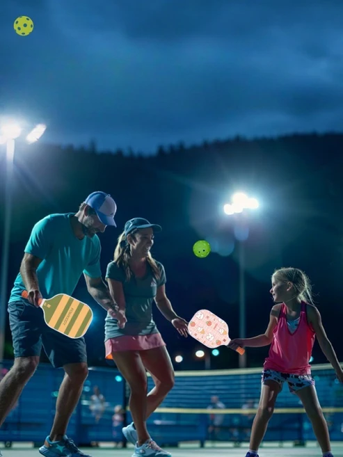 피클볼 연습 훈련 공 야광 내구성 야간 라이트 그린 야외 대회 pickleball, 1개, [2인]야광 세트 (라켓2+공4+가방1) - 쿠팡