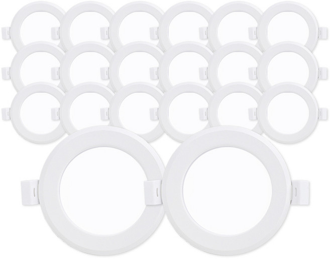 라인라이팅 LED 에코 3인치 다운라이트 5W (벌레유입방지/방습), 주광색(흰빛), 20개