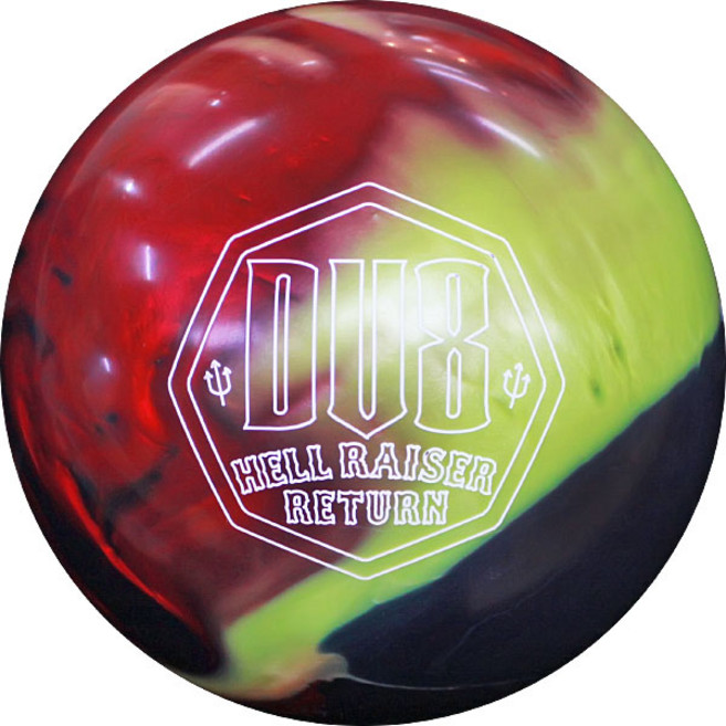 DV8 - 헬레이져 리턴 볼링공 볼링볼 소프트볼 훅볼 볼링용품, 15파운드, 1개