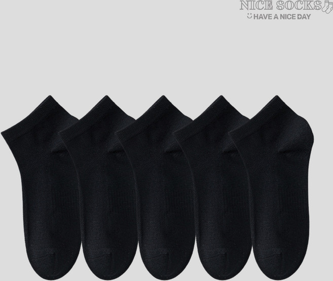 여성 여름 모달 페이크삭스 쿨링 통기성 양말 5켤레 세트