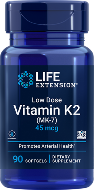 라이프익스텐션 로우 도스 비타민 K2 45mcg 소프트젤, 90정, 1개