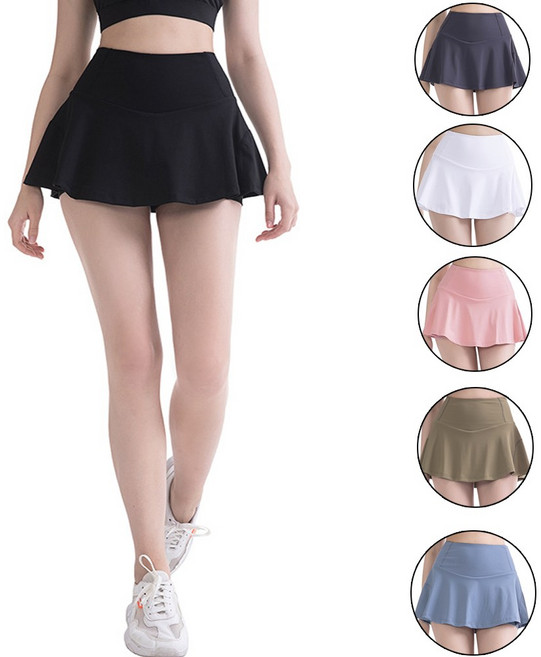 couyor 폴댄스 의상 폴스커트 폴복 하의 1+1, 블랙