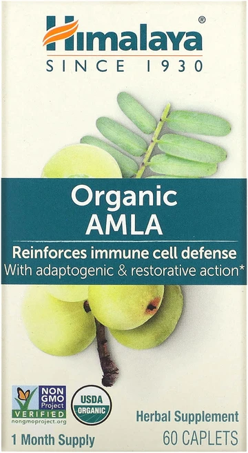 Himalaya 암라(Amla) 캐플렛 60정, Himalaya 암라Amla 캐플렛 60정, 1개 - 쿠팡