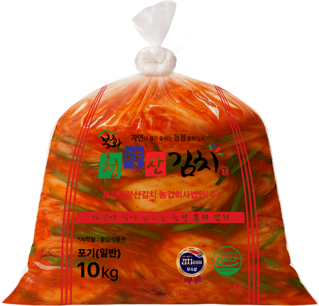 l 품담식품관 l 봉화 청량산 정품 (일반) 당일발송 l 아이스박스(2000원) x 포기김치, 10kg, 1개
