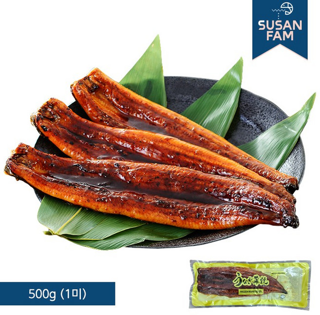 손질 민물장어 양념구이 500g(1미) 냉동 참장어 장어, 1개, 500g 1미