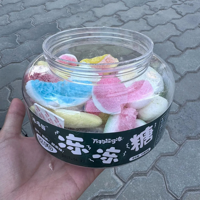 중국간식 왕홍간식 동결건조 젤리 타오바오 직구템 바삭바삭한, 1개, 120g