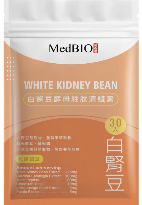 美百優 白腎豆 膠囊, 1個, 6顆