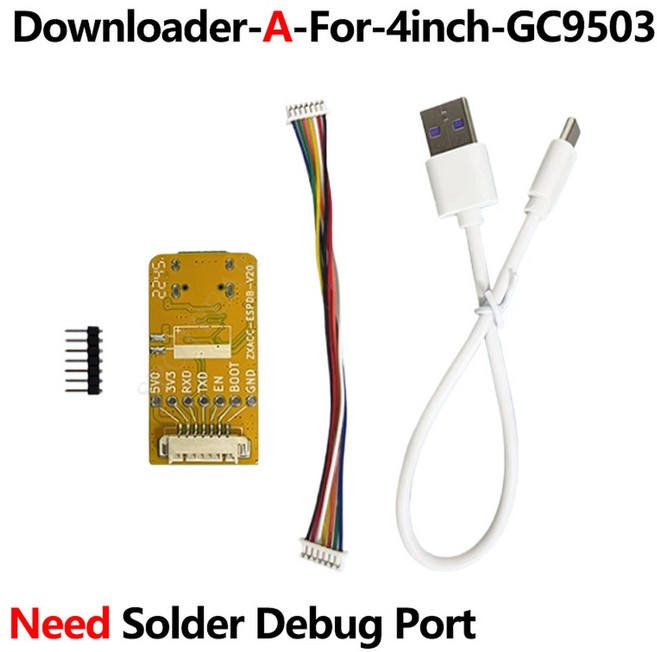 ESP32-S3 개발 보드 4인치 LCD 터치 스크린 디스플레이 Arduino LVGL 86 TVbox 480x480 RS485/SHT20/릴레이, 04 DL-A-For-GC9503-LCD