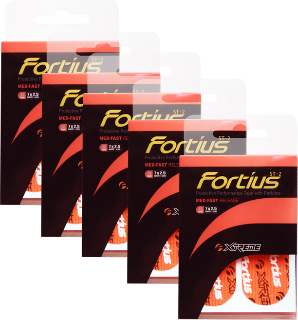 익스트림 포르티우스 타이밍 프리컷 볼링 테이프 40p, 오렌지, 5개