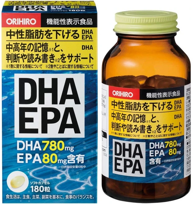오리히로 DHA EPA 180정 [기능성 표시 식품] DHA EPA DPA, 1개 - 쿠팡