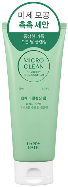 해피바스 마이크로 클린 솝베리 클렌징폼 150g