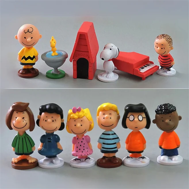 스누피 피규어 미니어처 소품 12PCS 1세트, 1개