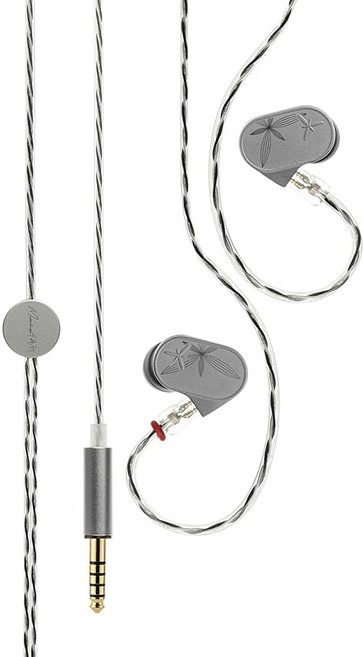 미즈키 비 MOONDROP 난초 II - LAN 2 REF 운하형 이어폰 유선 HiFi 이어폰 리케이블 대응 초저왜곡 리케이블 대응 유리 돔 복합 진동판 / 0.78 mm 2Pin, 상세페이지 참조, 상세페이지 참조