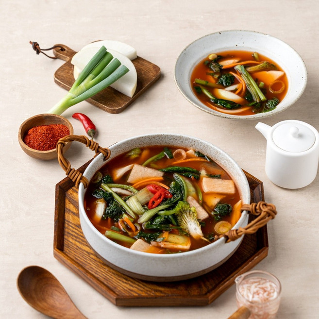 [버물버물 번개발송] 순식간에 담아 더욱 맛있는 물김치, 1kg, 1개