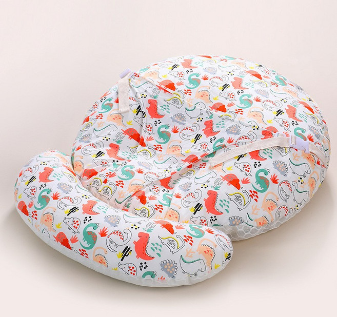 15도 역류방지 분유전용 높은 수유쿠션 역류 방지 쿠션 양손프리, 70, 2in1분리 세탁 가능-블루 드래곤