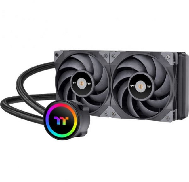 Thermaltake 써멀테이크 터프리퀴드 240 ARGB 마더보드 싱크 올인원 일체형 액체 CPU 쿨러 AMD AM5AM4 인텔 LGA 17001200 240mm 고효율 라디, 240mm_ToughLiquid