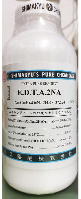 島久 純藥級, 乙二胺四乙酸二鈉鹽-500克, 1個