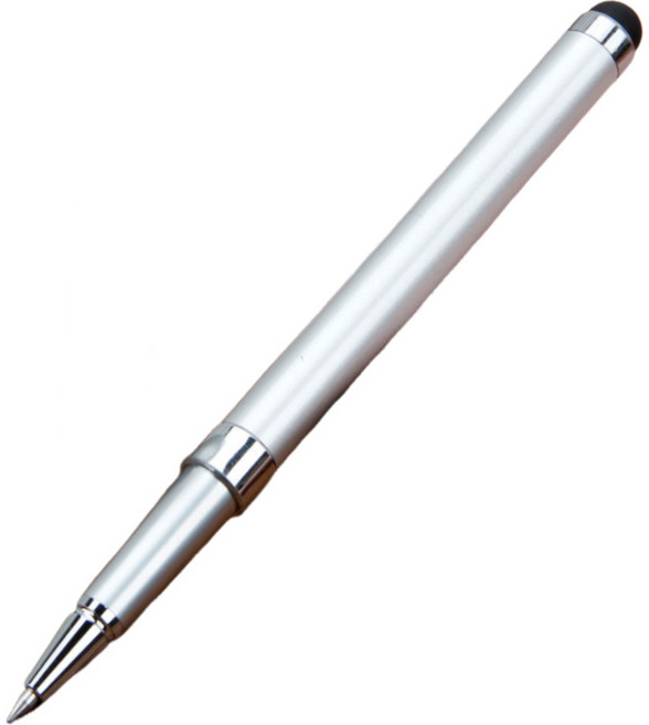 電容式觸控筆 適用於平板電腦與智慧型手機, 銀色, 1個