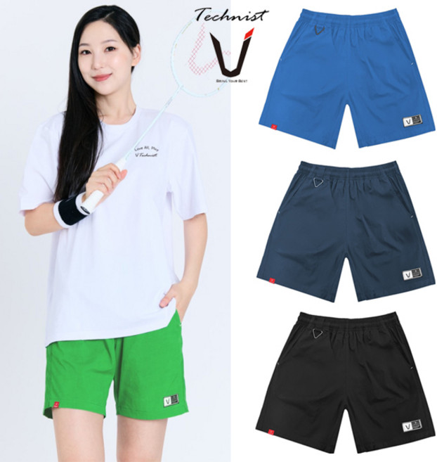 테크니스트 배드민턴 반바지 남성 여성 4부 2025 애슬레틱 스포츠 바지