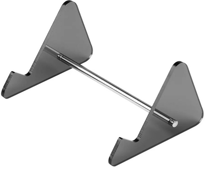 쓰임새 키보드 거치대 보관함 진열대 정리 아크릴, 1개, 블랙 1단