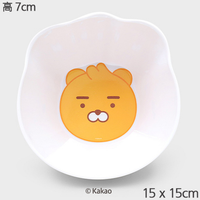 Daiso 韓國大創 Kakao Friends 屁桃 可愛造型 多功能收納 浴室用品, 1個, 美耐皿大碗 萊恩, 粉紅色