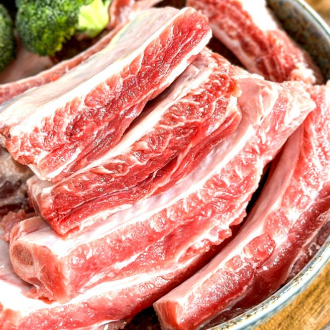 [프리미엄 재구매율이 높은 국내산 등갈비] 국내산 가성비 좋은 국내산 등갈비 한돈 등갈비 찜용 구이용 바베큐 로인립, 1박스, 13kg