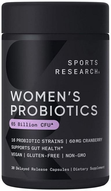 SPORTS RESEARCH 女性650億益生菌緩釋膠囊, 1罐, 單品