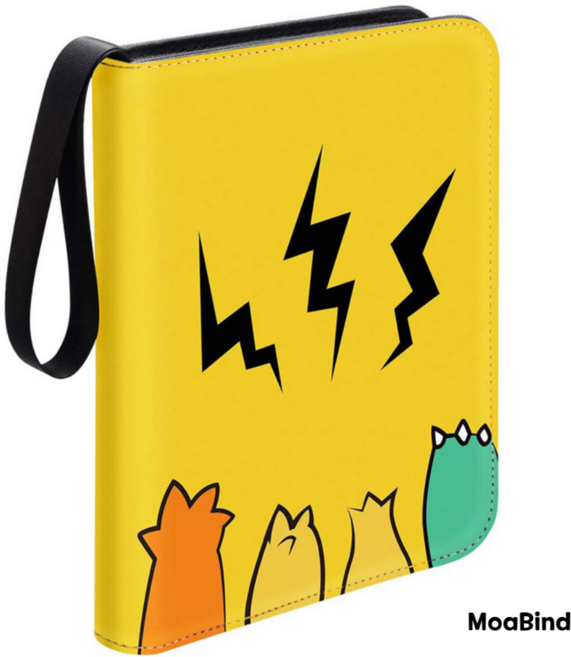 게임 카드 400장 보관 앨범 콜렉터 북 바인더 형, 카드앨범(옐로우)