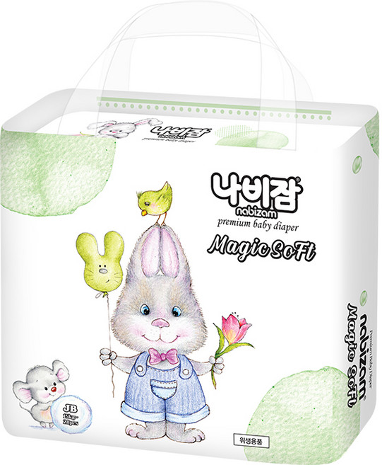 [체험팩] 나비잠 기저귀 매직소프트 밴드 4장 모음, 점보형(2XL), 4매