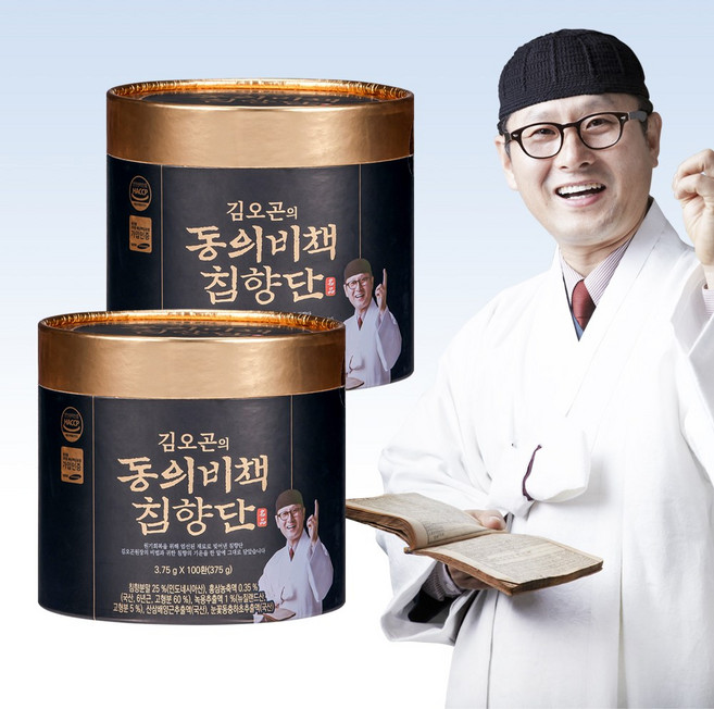 김오곤의 동의비책 침향단 100p + 쇼핑백, 375g, 2개