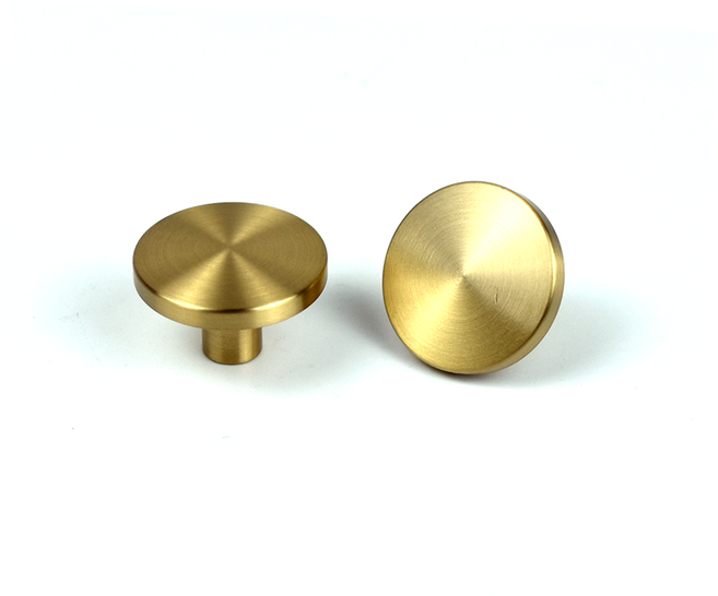 황동손잡이(32파이 ) / 황동1홀손잡이 / 싱크대 원형손잡이 / 서랍손잡이 / 가구손잡이 / 황동32파이 원홀손잡이 / 원형손잡이 / 씽크대 황동손잡이, 1개