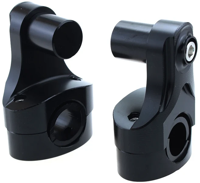 야마하 MT-10 2016- 2023 오토바이 핸들 바 라이저 클램프 확장 어댑터 마운트, 1개, 01 Black