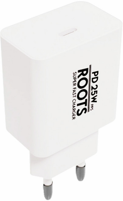 루츠 국내생산 PD 25W PPS C타입 초고속 충전기, 1개, 화이트