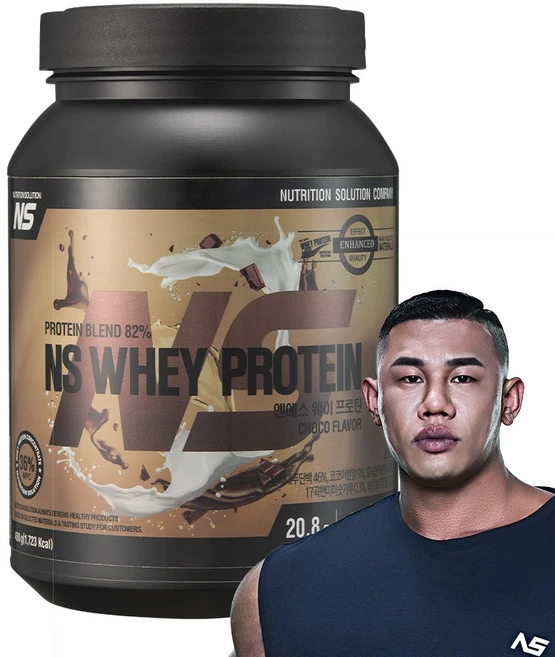 NS 웨이 프로틴 초코맛 헬스보충제 단백질보충제, 1개, 450g - 쿠팡