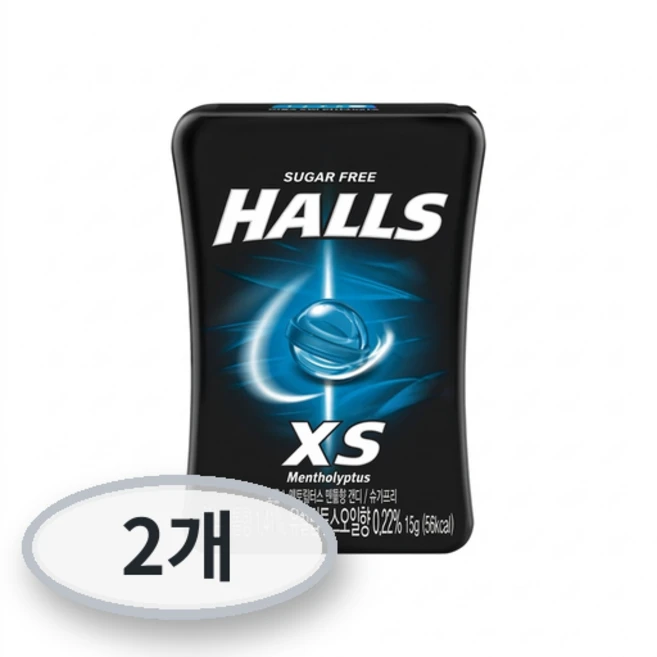 호올스 XS 멘토립터스 멘톨향 캔디, 15g, 2개 - 쿠팡