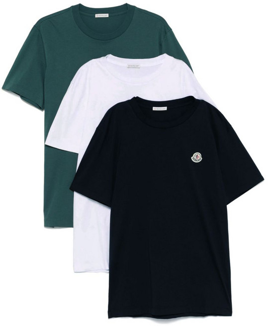 몽클레르 로고 패치 티셔츠 3팩 세트